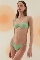 Bonesta-Acacia Pistachio Green Terry Kaplı Balenli Bikini Takımı-Bikini & Mayo-2-Milagron.com
