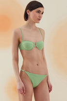 Bonesta-Acacia Pistachio Green Terry Kaplı Balenli Bikini Takımı-Bikini & Mayo-5-Milagron.com