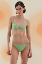 Bonesta-Acacia Pistachio Green Terry Kaplı Balenli Bikini Takımı-Bikini & Mayo-6-Milagron.com