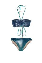 Bonesta-Agrizate Shiny Aqua And Royal Blue Çift Renk Straplez Bikini Takımı-Bikini & Mayo-1-Milagron.com