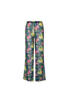 Bonesta-Alvara Yeşil Pembe Çiçek Desenli Pantolon Pareo-Pareo & Bandana-1-Milagron.com