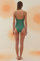 Bonesta-Bacino Emerald Green Boncuklu Balenli V Yaka Mayo-Bikini & Mayo-3-Milagron.com