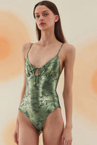 Bonesta-Badain Shiny Sonic Green Bağcıklı V Yaka Mayo-Bikini & Mayo-2-Milagron.com