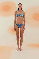 Bonesta-Baja Shiny Aqua And Royal Blue Çift Renk Dönmeli Bikini Takımı-Bikini & Mayo-3-Milagron.com