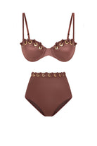 Bonesta-Barchan Burnt Umber Kaplı Bikini Takımı-Bikini & Mayo-4-Milagron.com