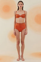 Bonesta-Barchan Flame Orange Kaplı Bikini Takımı-Bikini & Mayo-1-Milagron.com