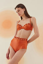 Bonesta-Barchan Flame Orange Kaplı Bikini Takımı-Bikini & Mayo-3-Milagron.com
