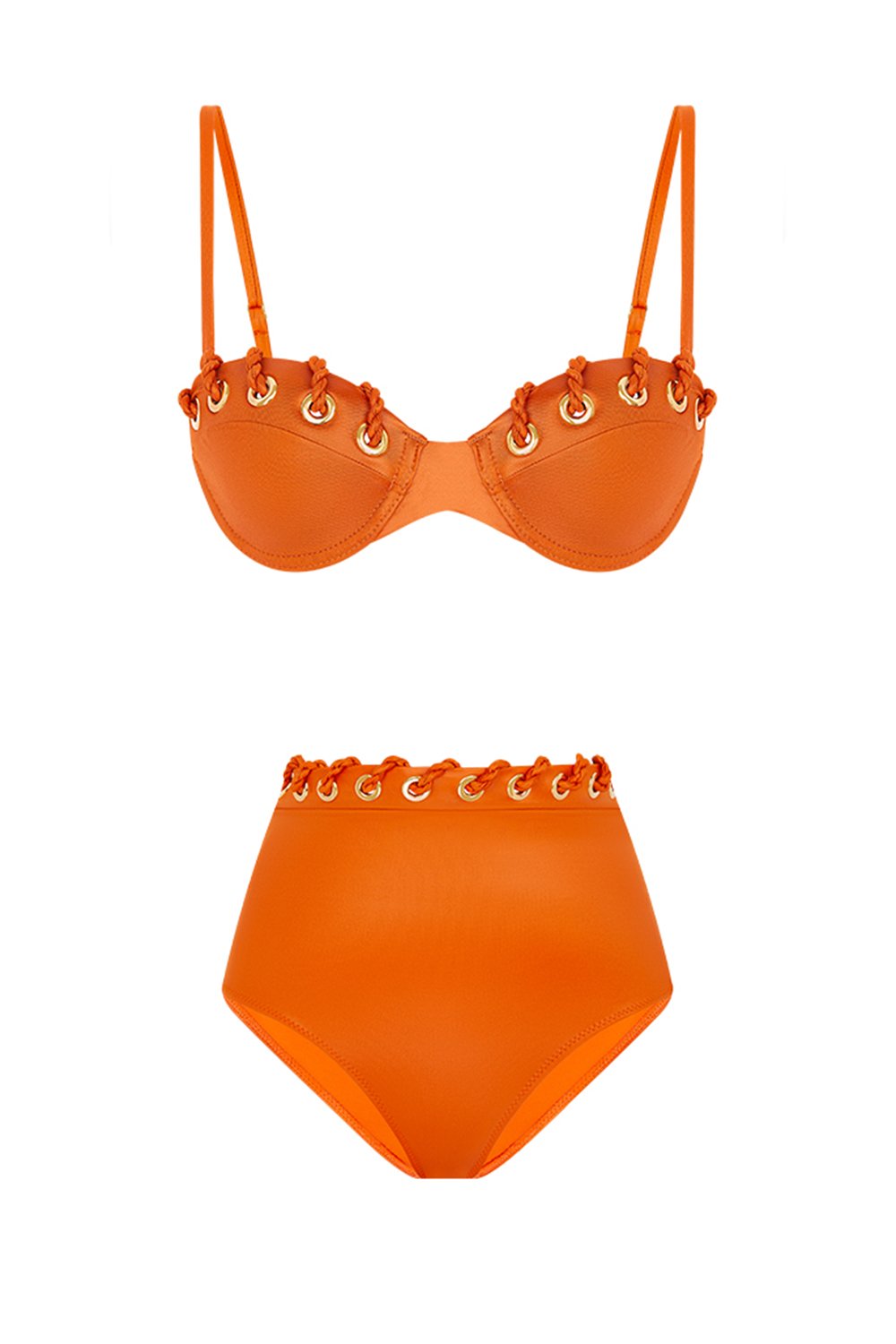 Bonesta-Barchan Flame Orange Kaplı Bikini Takımı-Bikini & Mayo-5-Milagron.com