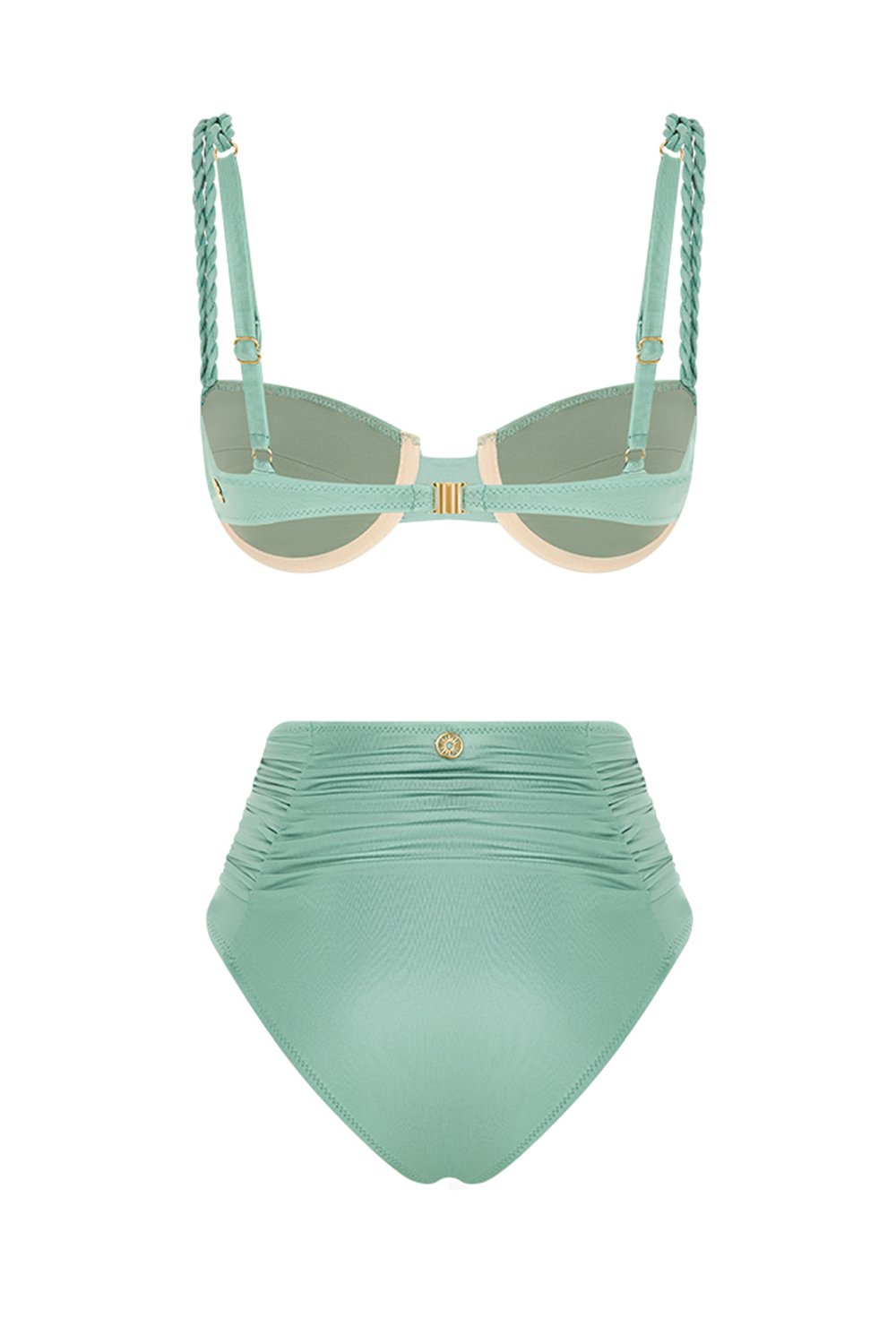Bonesta-Barchan Mint Green Kaplı Bikini Takımı-Bikini & Mayo-5-Milagron.com