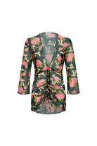 Bonesta-Bellanca Çiçek Kuş Desenli Önü Büzgülü Gömlek Pareo-Pareo & Bandana-1-Milagron.com