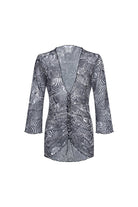 Bonesta-Bellanca Zebra Desenli Önü Büzgülü Gömlek Pareo-Pareo & Bandana-1-Milagron.com