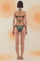 Bonesta-Broom Shiny Hunter Green Boyundan Bağcıklı Bikini Takımı-Bikini & Mayo-3-Milagron.com