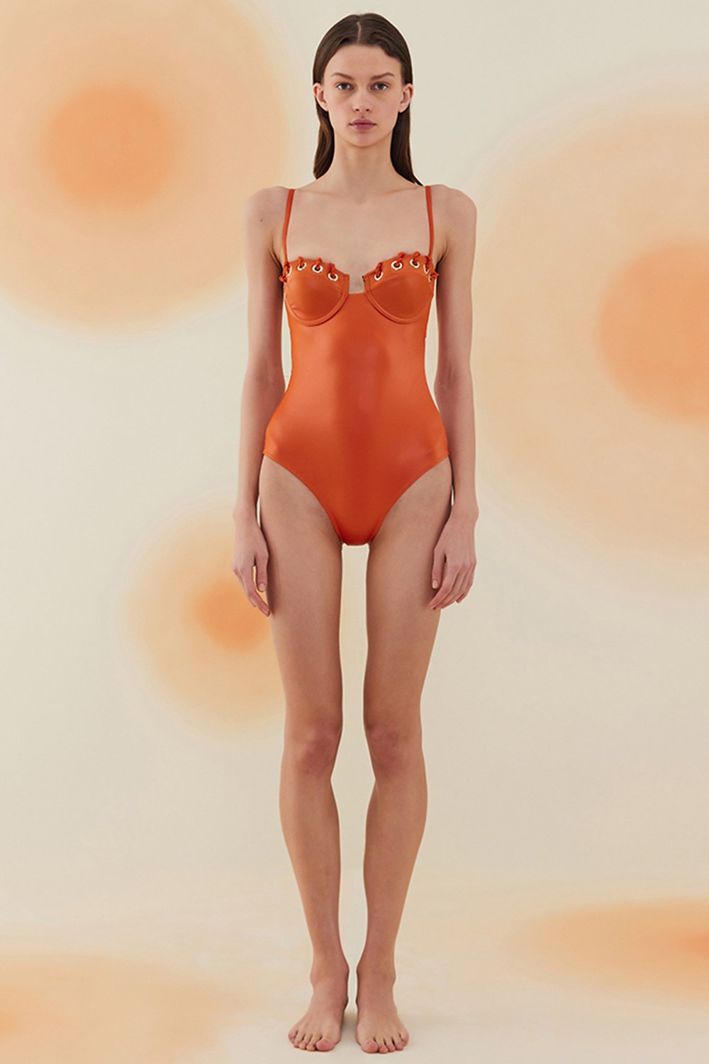 Bonesta-Caliche Flame Orange Kuşgözlü Kaplı Mayo-Bikini & Mayo-1-Milagron.com
