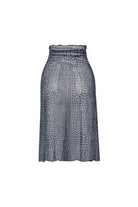 Bonesta-Callie Mozaik Desenli Büzgülü Volanlı Midi Pareo Etek-Pareo & Bandana-2-Milagron.com