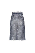 Bonesta-Callie Zebra Desenli Büzgülü Volanlı Midi Pareo Etek-Pareo & Bandana-2-Milagron.com