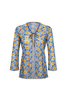 Bonesta-Cameo Ayçiçeği Desenli Önü Bağcıklı Gömlek Pareo-Pareo & Bandana-1-Milagron.com