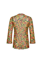 Bonesta-Cameo Turuncu Çiçek Desenli Önü Bağcıklı Gömlek Pareo-Pareo & Bandana-2-Milagron.com