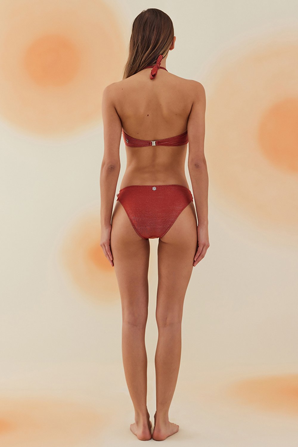 Bonesta-Carcross Ruby Red Boncuklu V Aksesuarlı Balenli Bikini Takımı-Bikini & Mayo-4-Milagron.com