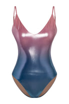 Bonesta-Carison Shiny Sapphire Blue And Misty Rose V Yaka Askılı Mayo-Bikini & Mayo-1-Milagron.com