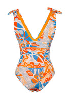 Bonesta-Cholla Abstract Floral Pattern Bağcıklı V Yaka Mayo-Bikini & Mayo-5-Milagron.com