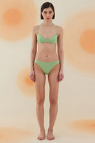 Bonesta-Creosote Pistachio Green Terry Balenli Bikini Takımı-Bikini & Mayo-1-Milagron.com