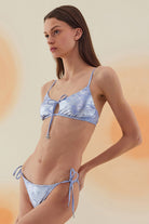 Bonesta-Curab Shiny Sonic Blue Bağcıklı Askılı Bikini Takımı-Bikini & Mayo-3-Milagron.com