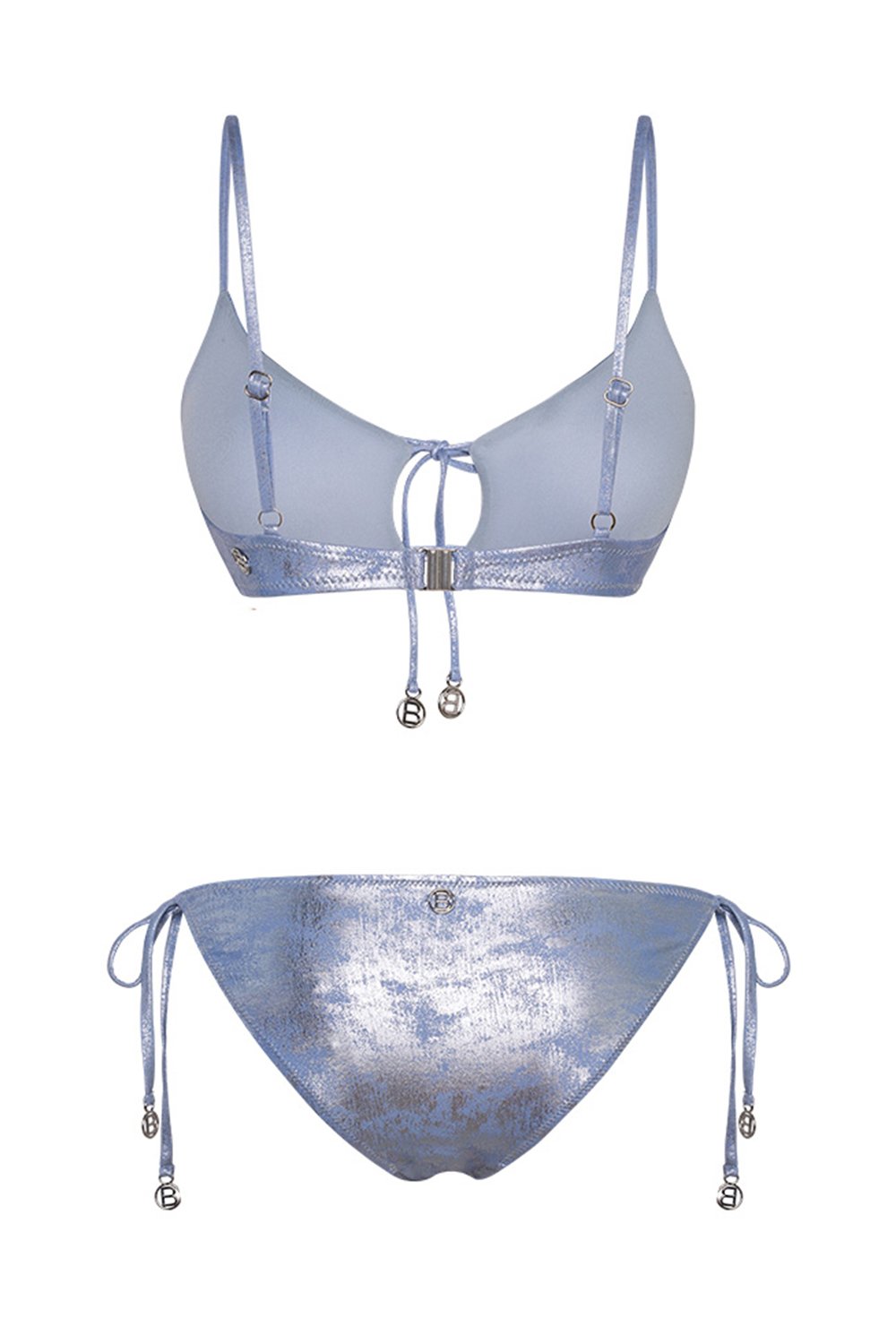 Bonesta-Curab Shiny Sonic Blue Bağcıklı Askılı Bikini Takımı-Bikini & Mayo-6-Milagron.com