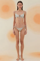 Bonesta-Curab Shiny Sonic Silver Bağcıklı Askılı Bikini Takımı-Bikini & Mayo-1-Milagron.com