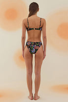 Bonesta-Dasht Botanical Flower Pattern U Aksesuarlı Balenli Bikini Takımı-Bikini & Mayo-3-Milagron.com
