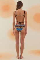 Bonesta-Dihedra Navajo Ethnic Pattern Aksesuarlı Üçgen Mayo-Bikini & Mayo-3-Milagron.com