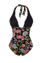 Bonesta-Drought Botanical Flower Pattern U Aksesuarlı V Yaka Mayo-Bikini & Mayo-5-Milagron.com