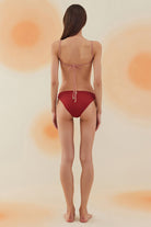 Bonesta-Flat Burgundy Terry Straplez Bikini Takımı-Bikini & Mayo-3-Milagron.com