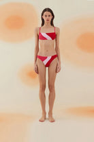 Bonesta-Flat Fuchsia Terry Straplez Bikini Takımı-Bikini & Mayo-1-Milagron.com