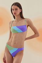 Bonesta-Flat Pistachio Green Terry Straplez Bikini Takımı-Bikini & Mayo-2-Milagron.com