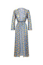 Bonesta-Gerardo Ayçiçeği Desenli Uzun Elbise Pareo-Pareo & Bandana-1-Milagron.com