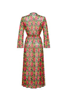 Bonesta-Gerardo Kırmızı Çiçekli Uzun Elbise Pareo-Pareo & Bandana-2-Milagron.com