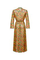 Bonesta-Gerardo Turuncu Çiçekli Uzun Elbise Pareo-Pareo & Bandana-2-Milagron.com