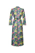 Bonesta-Gerardo Yeşil Pembe Desenli Uzun Elbise Pareo-Pareo & Bandana-2-Milagron.com