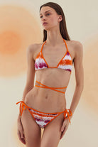 Bonesta-Glia Gradient Orange Üçgen Belden Bağcıklı Bikini Takımı-Bikini & Mayo-2-Milagron.com
