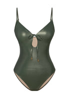 Bonesta-Glory Shiny Hunter Green Bağcıklı V Yaka Mayo-Bikini & Mayo-4-Milagron.com