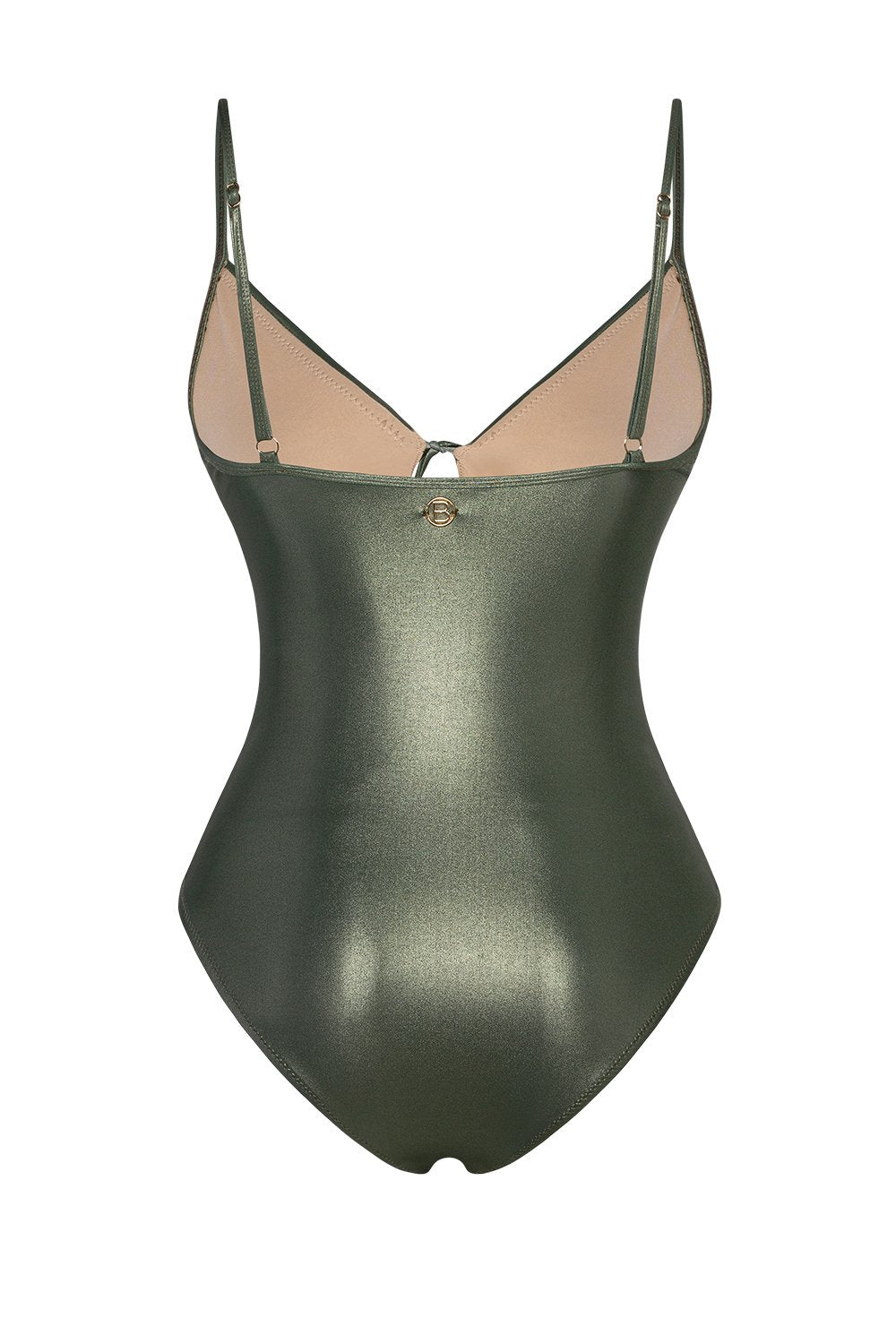 Bonesta-Glory Shiny Hunter Green Bağcıklı V Yaka Mayo-Bikini & Mayo-5-Milagron.com