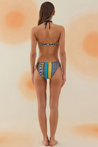 Bonesta-Goizan Navajo Ethnic Pattern Aksesuarlı Straplez Bikini Takımı-Bikini & Mayo-3-Milagron.com
