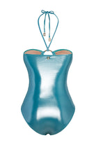 Bonesta-Guajira Shiny Turquoise Blue Halka Aksesuarlı Boyundan Bağcıklı Mayo-Bikini & Mayo-2-Milagron.com