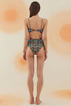 Bonesta-Halula Tapa Ethnic Pattern Aksesuarlı Pencereli Kaplı Mayo-Bikini & Mayo-3-Milagron.com