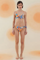 Bonesta-Kalahari Abstract Floral Pattern Askılı Bağcıklı Bikini Takımı-Bikini & Mayo-1-Milagron.com