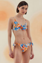 Bonesta-Kalahari Abstract Floral Pattern Askılı Bağcıklı Bikini Takımı-Bikini & Mayo-2-Milagron.com