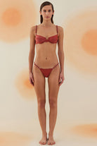 Bonesta-Larzac Ruby Red Boncuklu Balenli Bikini Takımı-Bikini & Mayo-1-Milagron.com