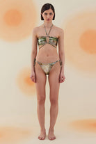 Bonesta-Mojave Phantom Snake Pattern Boyundan Bağcıklı Bikini Takımı-Bikini & Mayo-1-Milagron.com