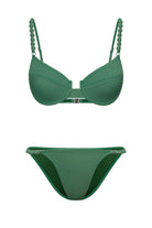 Bonesta-Nefud Emerald Green Boncuklu Balenli Bikini Takımı-Bikini & Mayo-4-Milagron.com