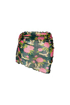 Bonesta-Osiel Pembe Kuş Desenli Büzgülü Kısa Pareo Etek-Pareo & Bandana-2-Milagron.com